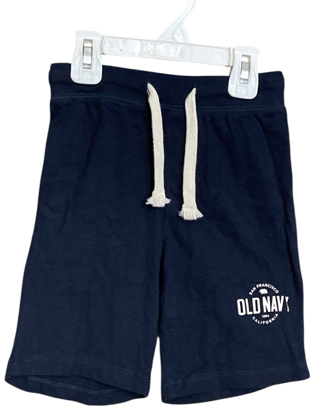 NEW Old Navy Dark Blue Logo Pull On Drawstring Knee Length Shorts - Size 5T